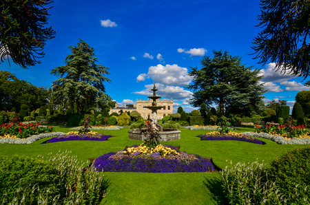 Brodsworth Hall Gardens in Doncaster, South Yorkshire. Used color effects.の写真素材