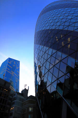 Canary Wharf business centre. Canary Wharf is a major business and financial centre in London.の写真素材