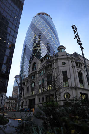 Canary Wharf skyscrapersの写真素材