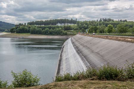 Bigge dam near Attendorn in summerの写真素材