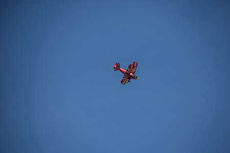 Aircraft in the air over sports airfield HÃ¼nsborn