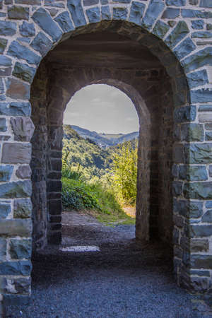 Altena Castle in the MÃ¤rkisches Kreisのeditorial素材