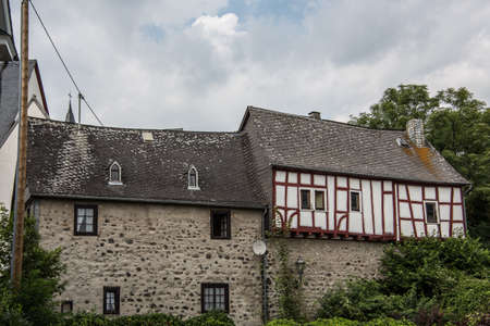 Old town of Montabaur in the Westerwaldのeditorial素材