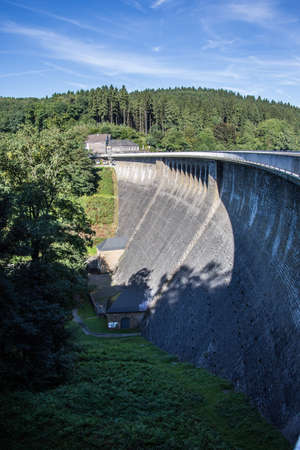 Agger dam in the Bergisches Landの写真素材