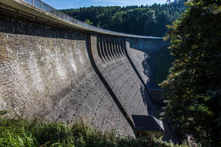 Agger dam in the Bergisches Landの写真素材