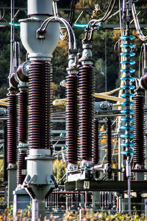 Siegen substation with cables and insulators