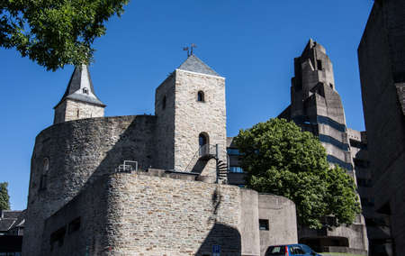 Bensberg castle with town hallのeditorial素材