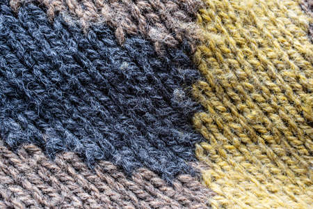 colorful knitted wool sweaterの写真素材