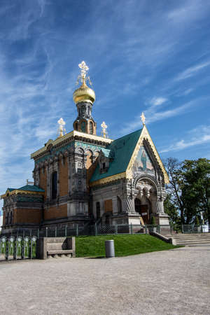Russian churches with onion domes in Darmstadtのeditorial素材