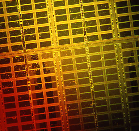 Circuit board for microchips under the microscope