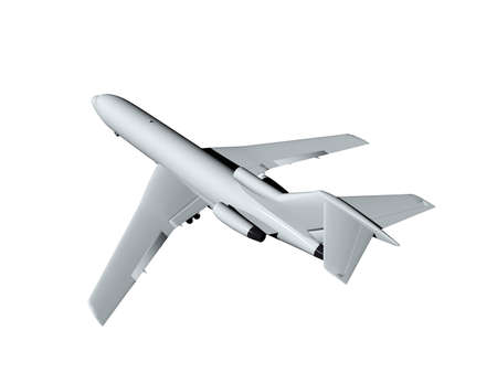 Passenger jet plane in the sky
