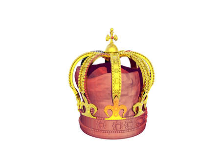 opulent royal crown with precious stones