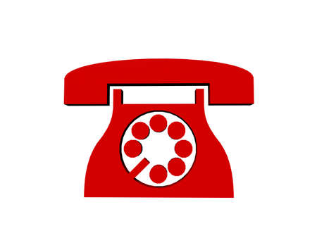 cute red comic phoneの写真素材