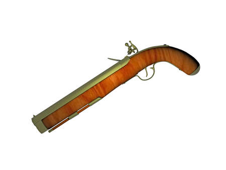 antique dueling pistol as a muzzle loading