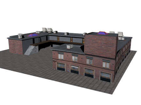large multi-storey houses as business buildings