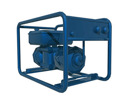 blue metallic generator for power generation