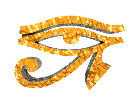 Egyptian hieroglyph of a divine eyeの写真素材