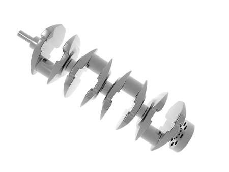 mechanical connecting rod of a stainless steel engineの写真素材