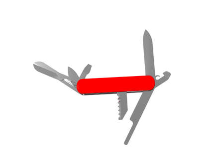 red steel Swiss Army knife