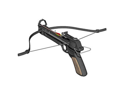 Tense crossbow with boltsの写真素材