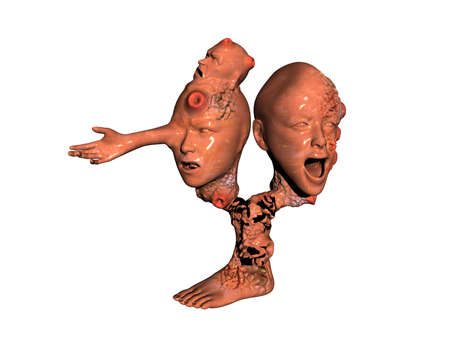 bizarre being from a nightmare