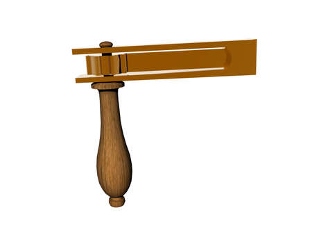 wooden rattle to make noiseの写真素材