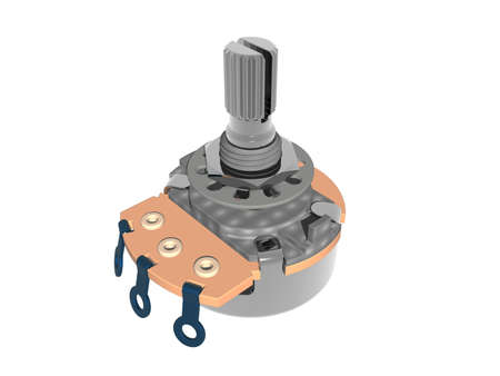 Potentiometer as an electronic control unitの写真素材