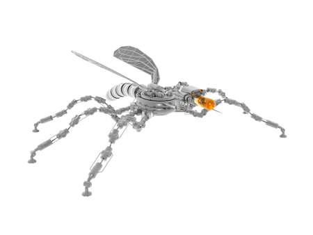 metallic robot insect for espionageの写真素材