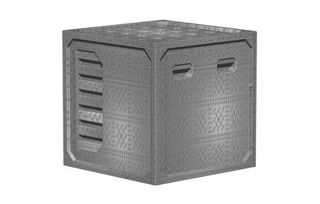 steel crate for sea transportationの写真素材