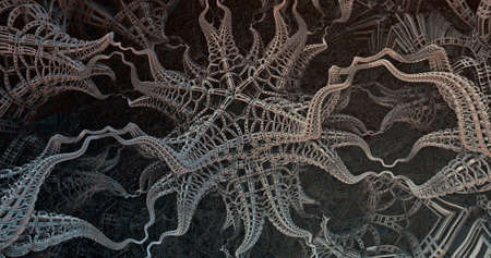 Picture of three-dimensional fractals in motion