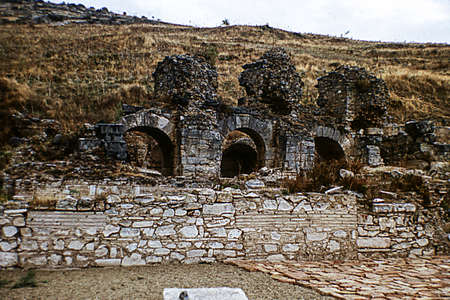 Roman ruins in Trierの写真素材