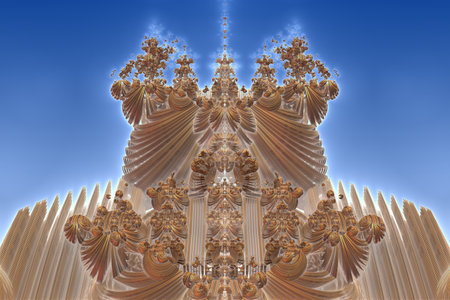 the surface of an alien planet under an alien sun 3d renderingの写真素材