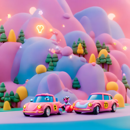 Car avalanches move across the streets of the big cityの素材