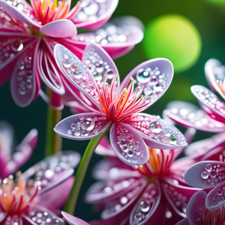 Colorful bold colors and rays of light as a backgroundの素材