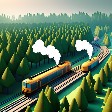 untouched nature in big gloomy forestの素材