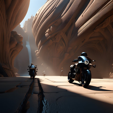 shiny motorbikes for locomotion to freedomの素材