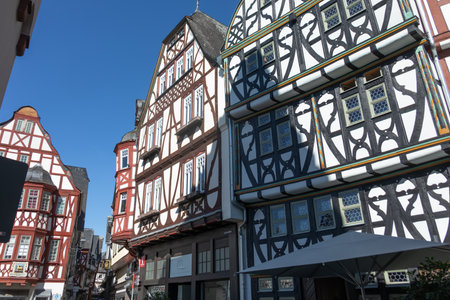 historic old town in Limburg with half-timbered buildings