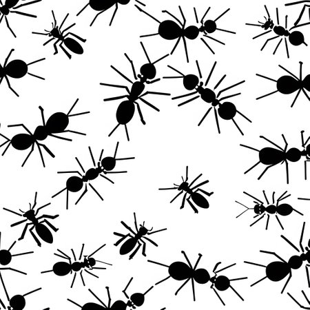 Ants are crawling in the forestの素材