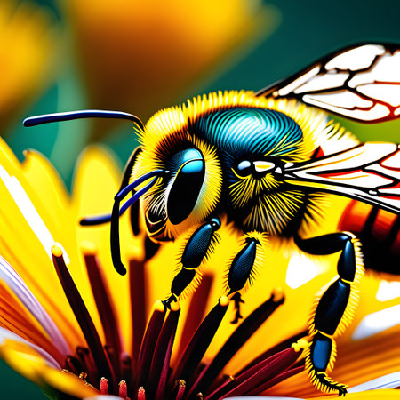 little bees are buzzing aroundの素材