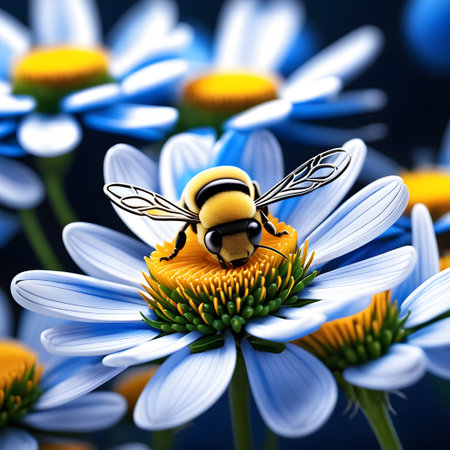 little bees are buzzing aroundの素材