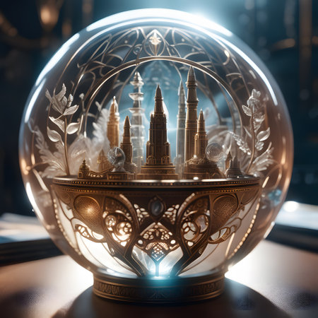 Lensball photography with great lens effectsの素材