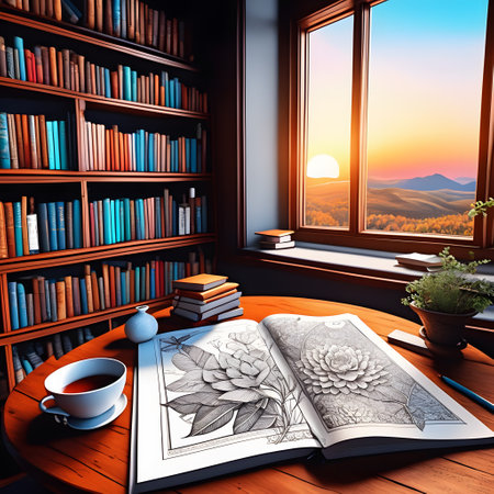 a lot of books on shelves for knowledgeの素材