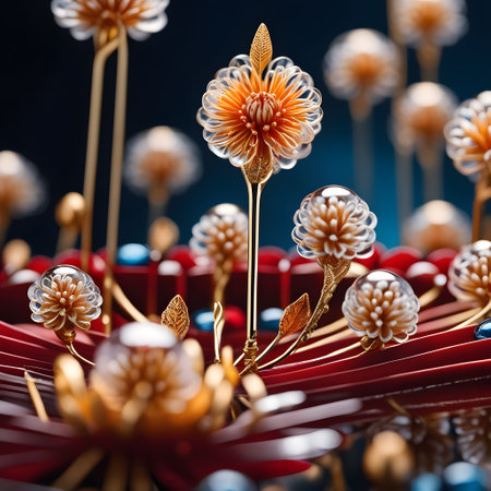 beautiful blossom with leaves in gardenの素材