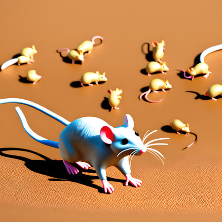 mice and rats run around searching for foodの素材