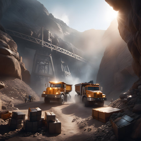 Mining in hard rock and extraction of raw materialsの素材