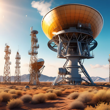 Astronomical telescope for examining the spaceの素材