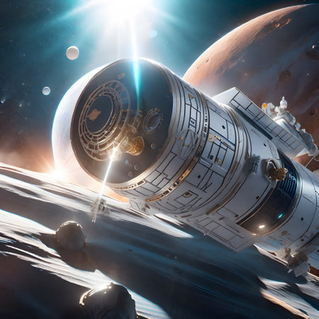 space ships in spaceの素材