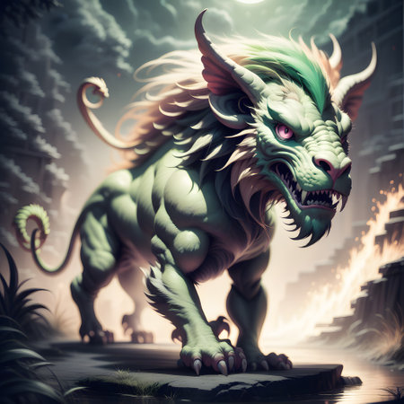 large threatening hybrid creatures fromの素材