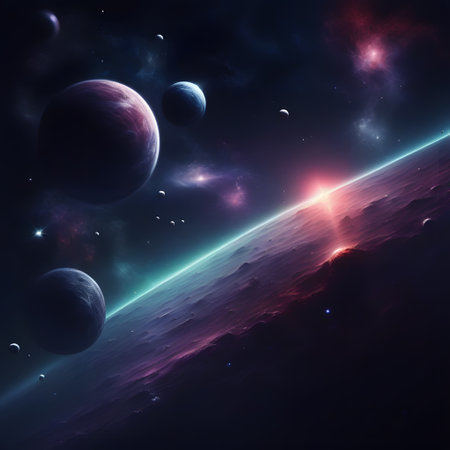 The vastness of space and infinityの素材