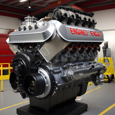 large combustion engine with moving partsの素材